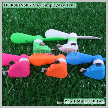 Wholesale Portable Mini Electric Fan Cooling Cooler Phone Fan for iPhone Android Mini USB Fan